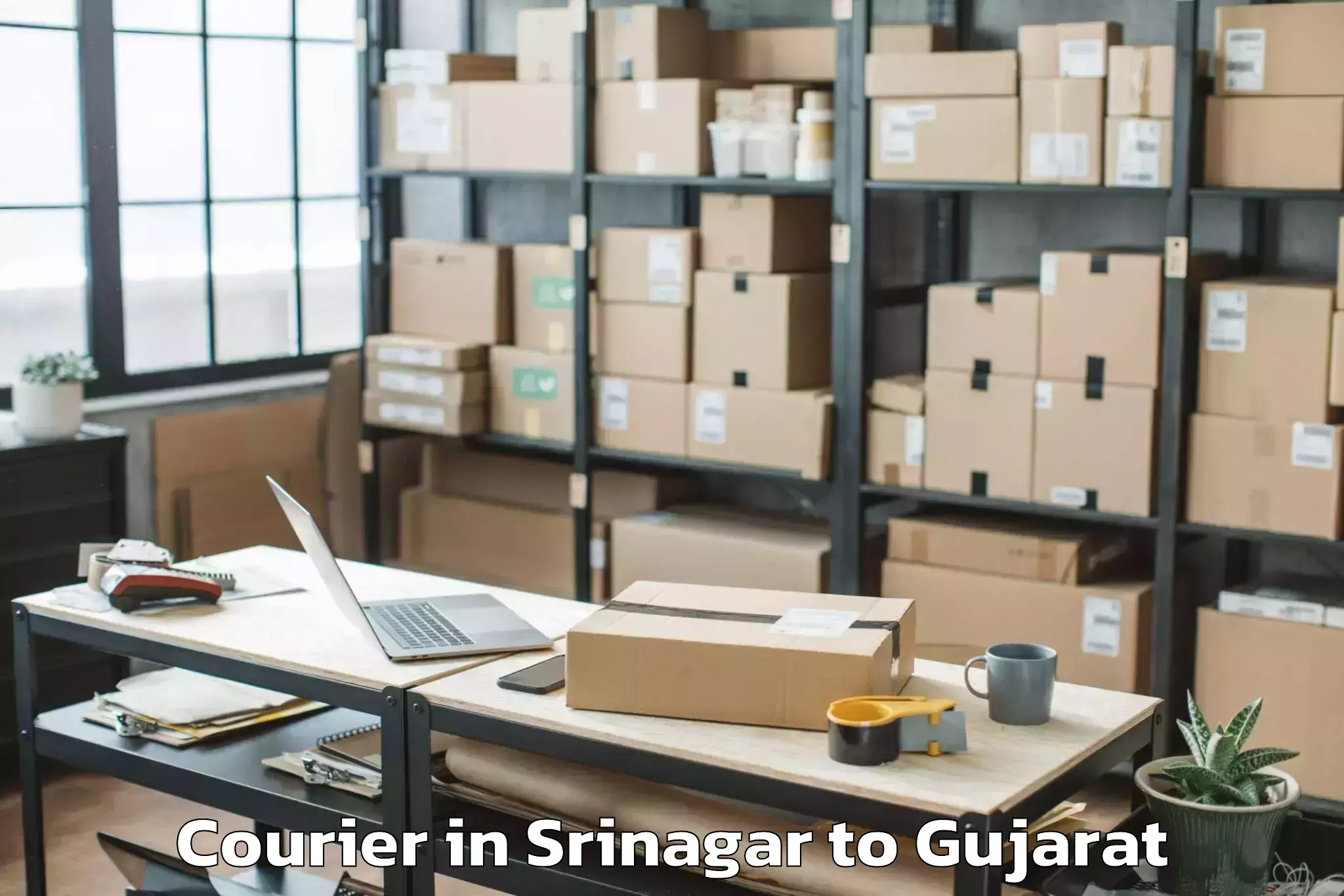 Efficient Srinagar to Adalaj Courier